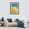 Americanflat Poster Frame with Mat - Large Picture Frame - Polished Plexiglass Cover - Hanging Hardware for Horizontal and Vertical Display - Black